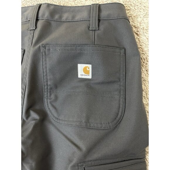 Carhartt Rugged Professional Series Rugged Flex Loose Fit Canvas Pants Gray Sz 6 - Picture 13 of 16